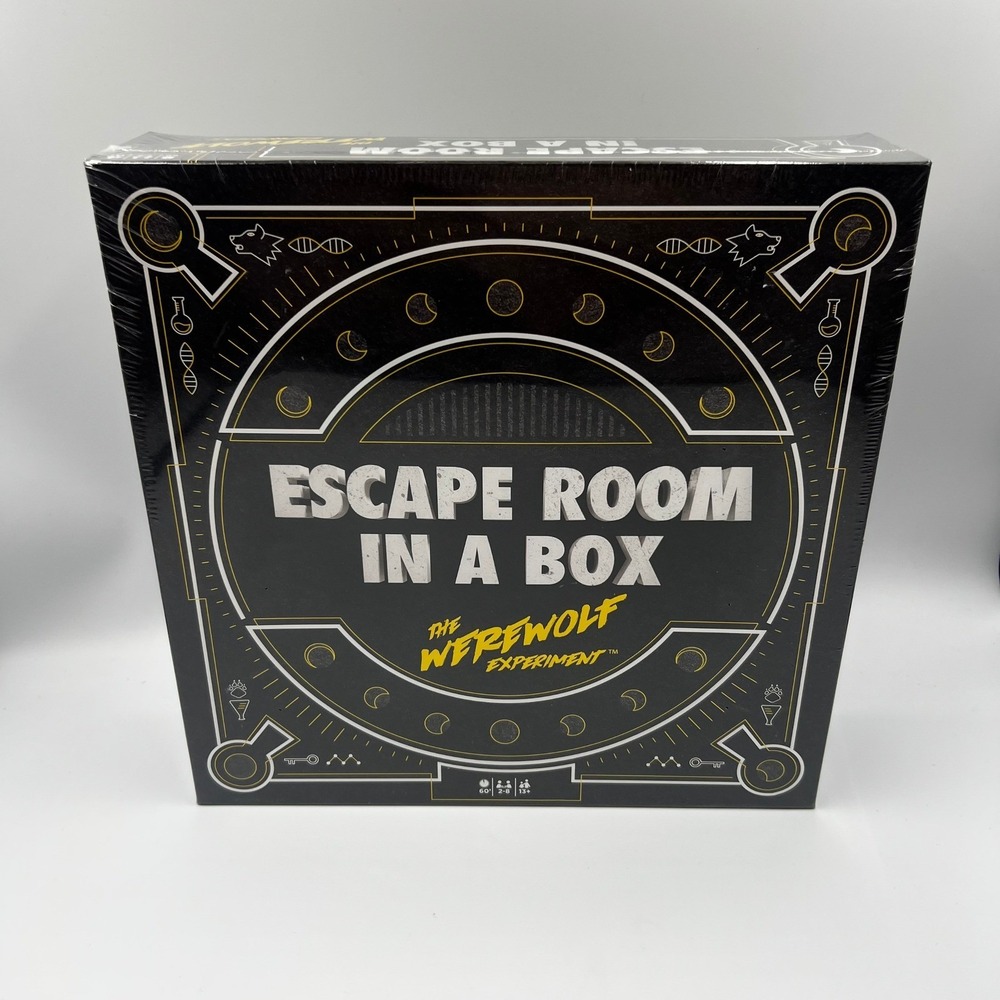 New Mattel Escape Room In A Box The Werewolf Experiment Board Game FJR43